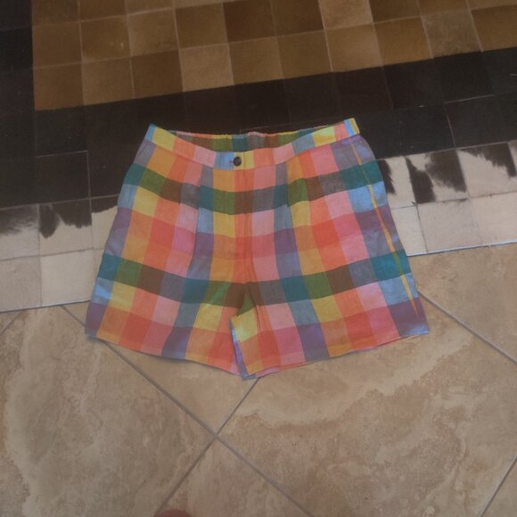 Boden plaid shorts size 22 UK New